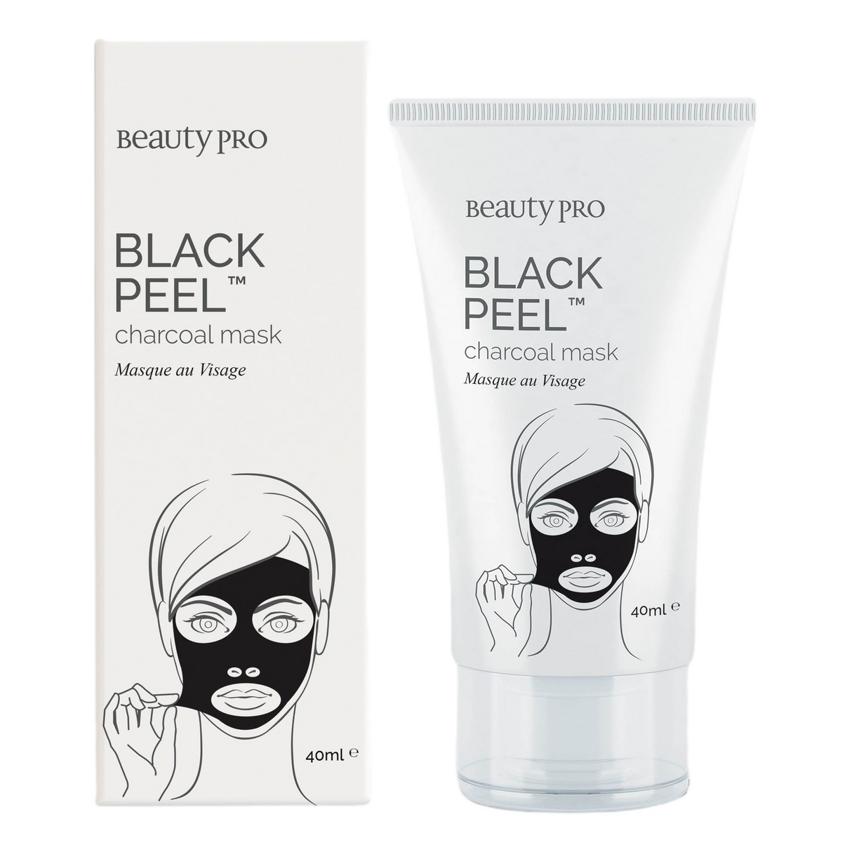 Beauty Pro Activated Charcoal Mask i tube