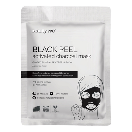 Beauty Pro Black Peel Activated Charcoal mask ansiktsmaske