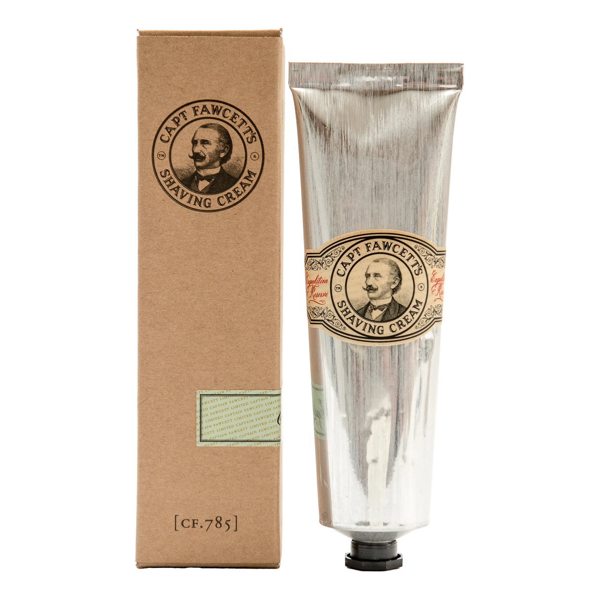 Captain Fawcett's Expedition Reserve barberkrem i tube 