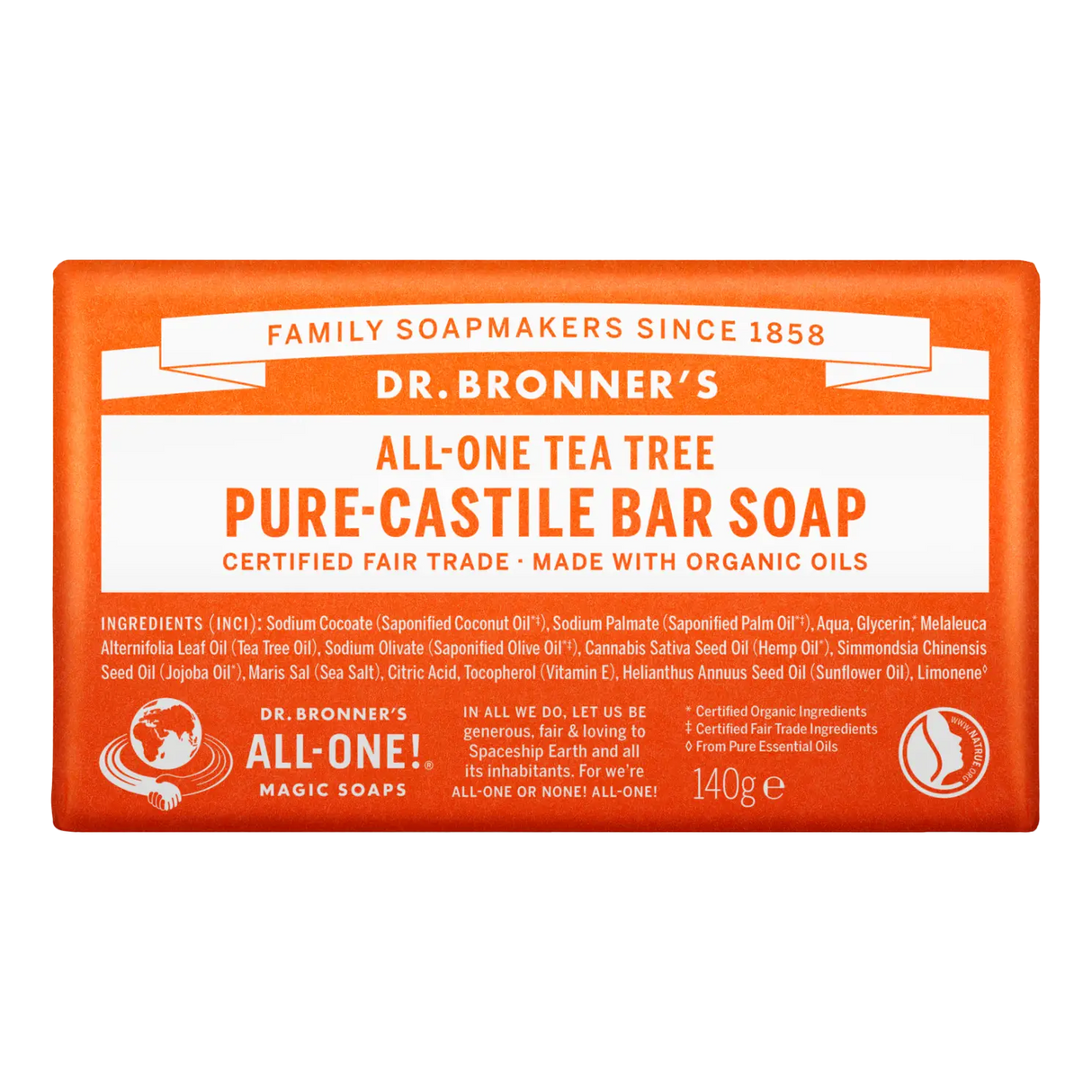 Dr. Bronner's Castile såpe Tetre 