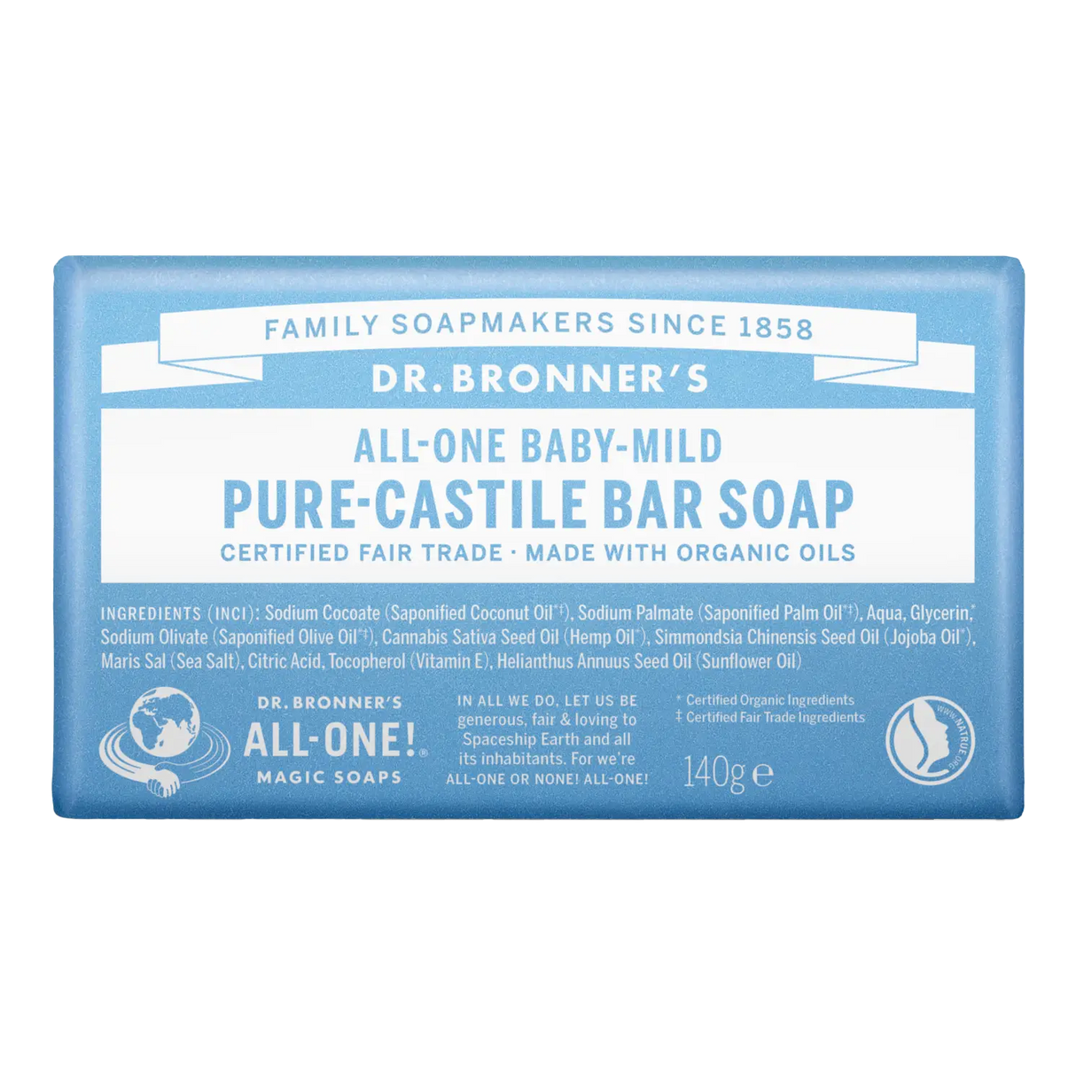 Dr. Bronner's Castile såpe Parfymefri 