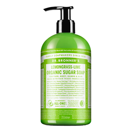 Dr. Bronner's økologisk sukkersåpe Sitrongress og lime 