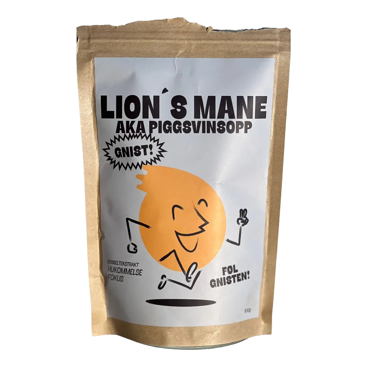 GNIST! Lions Mane dobbeltekstrakt pulver 100g 