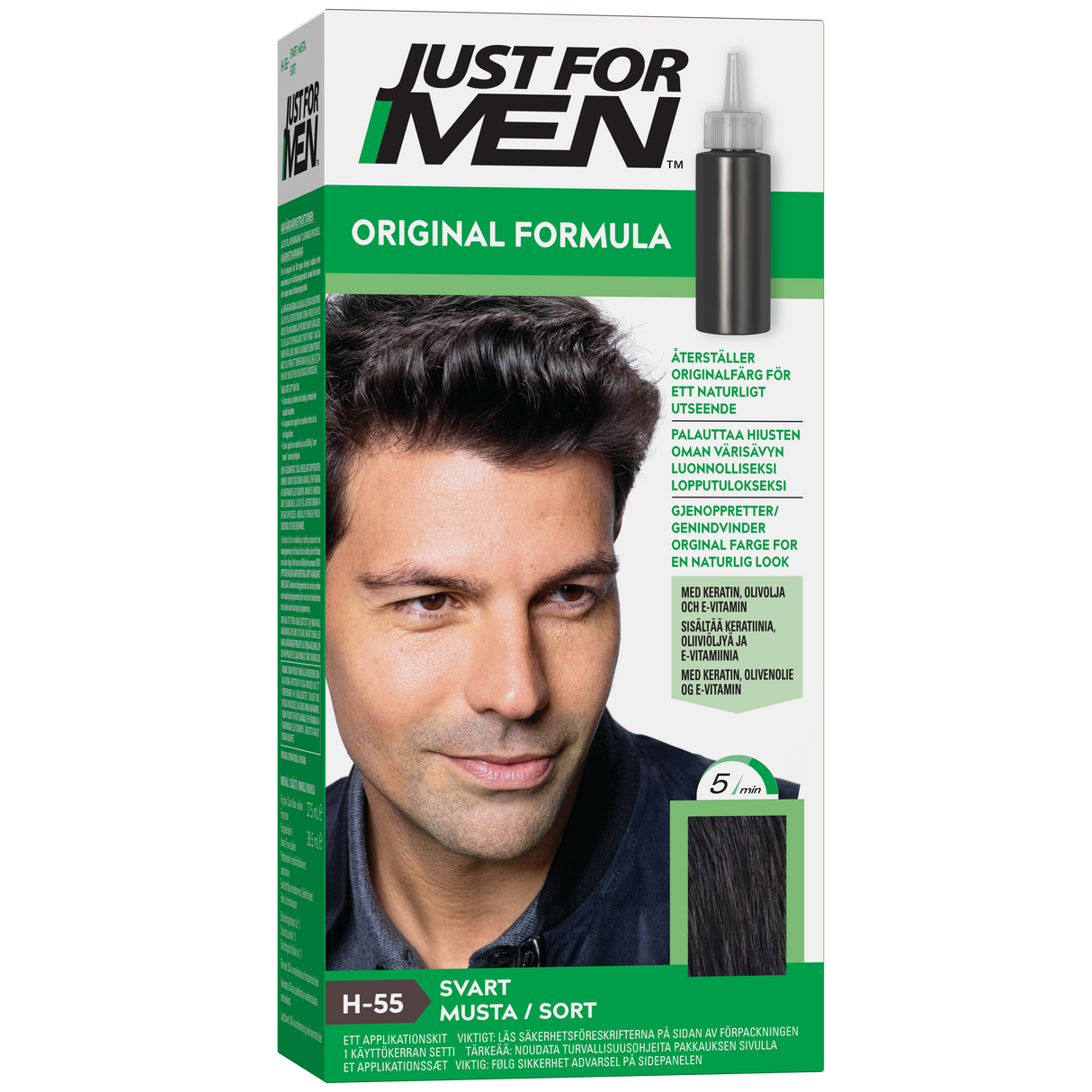 Just For Men Original Formula hårfarge Sort 