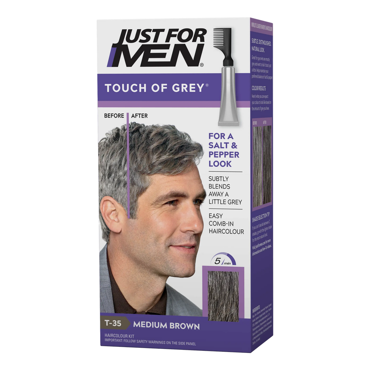 Just For Men hårfarge - Touch of Grey Brun 