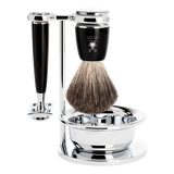 Mühle Rytmo barbersett 4 deler Pure Badger Sort