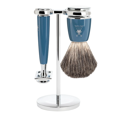 Mühle Rytmo barbersett 3 deler Pure Badger Petrol