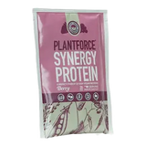 Plantforce Synergy Proteinpulver 20 g prøvepose Berry 