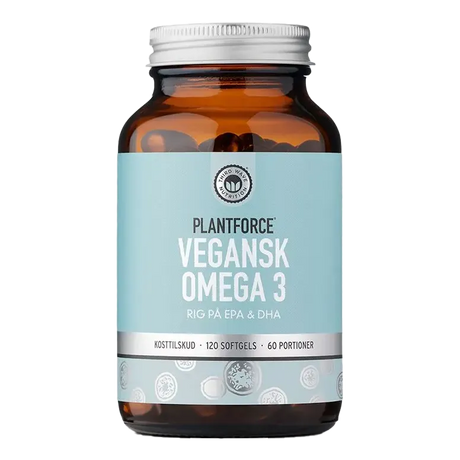 Plantforce Vegansk Omega 3 EPA & DHA 120 Vegkapsler 