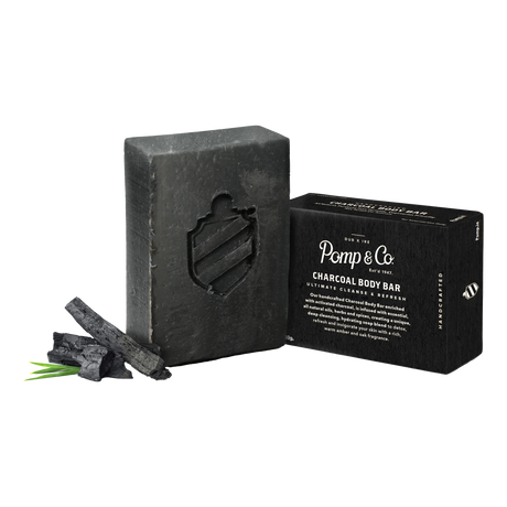 Pomp & Co. Charcoal Body-Bar Soap 