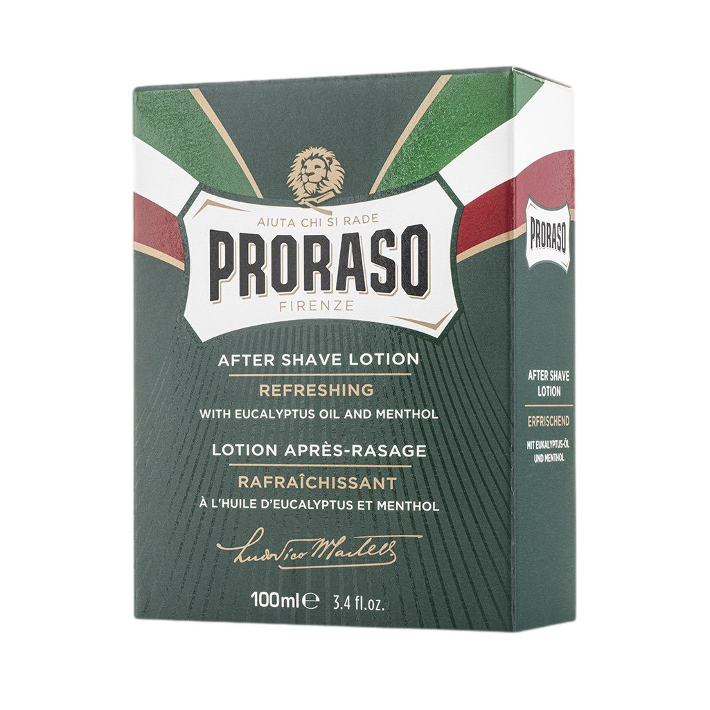 Proraso Aftershave Lotion etterbarberingsvann - Eukalyptus og mentol