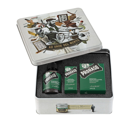 Proraso Beard Kit skjeggsett Eukalyptus, rosmarin og bergamott