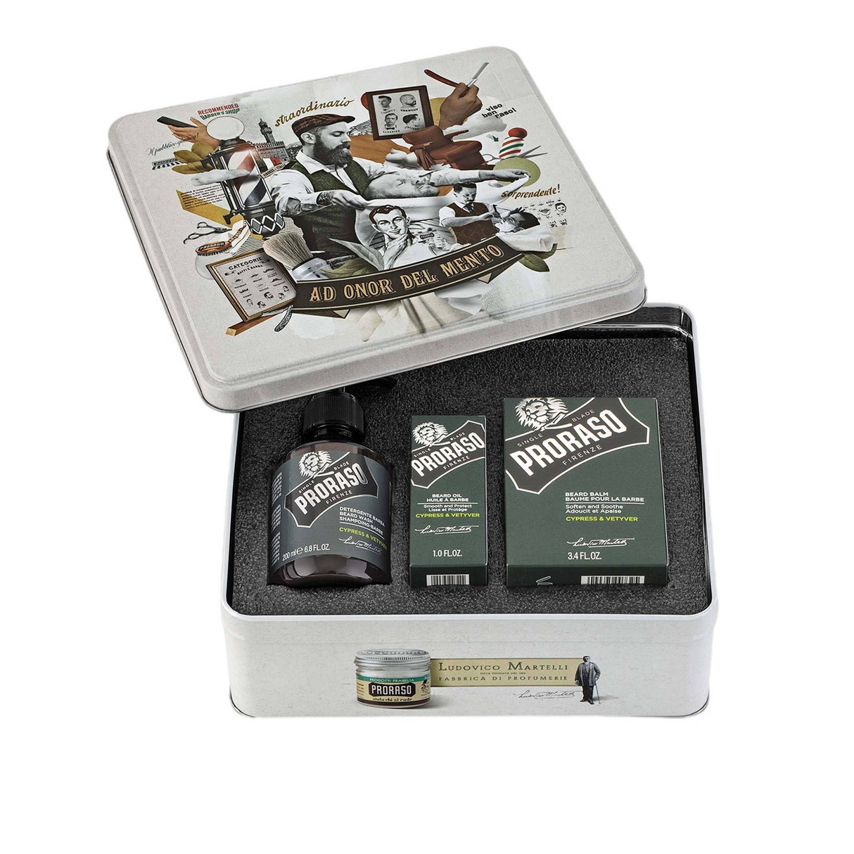 Proraso Beard Kit skjeggsett Sypress og vetiver