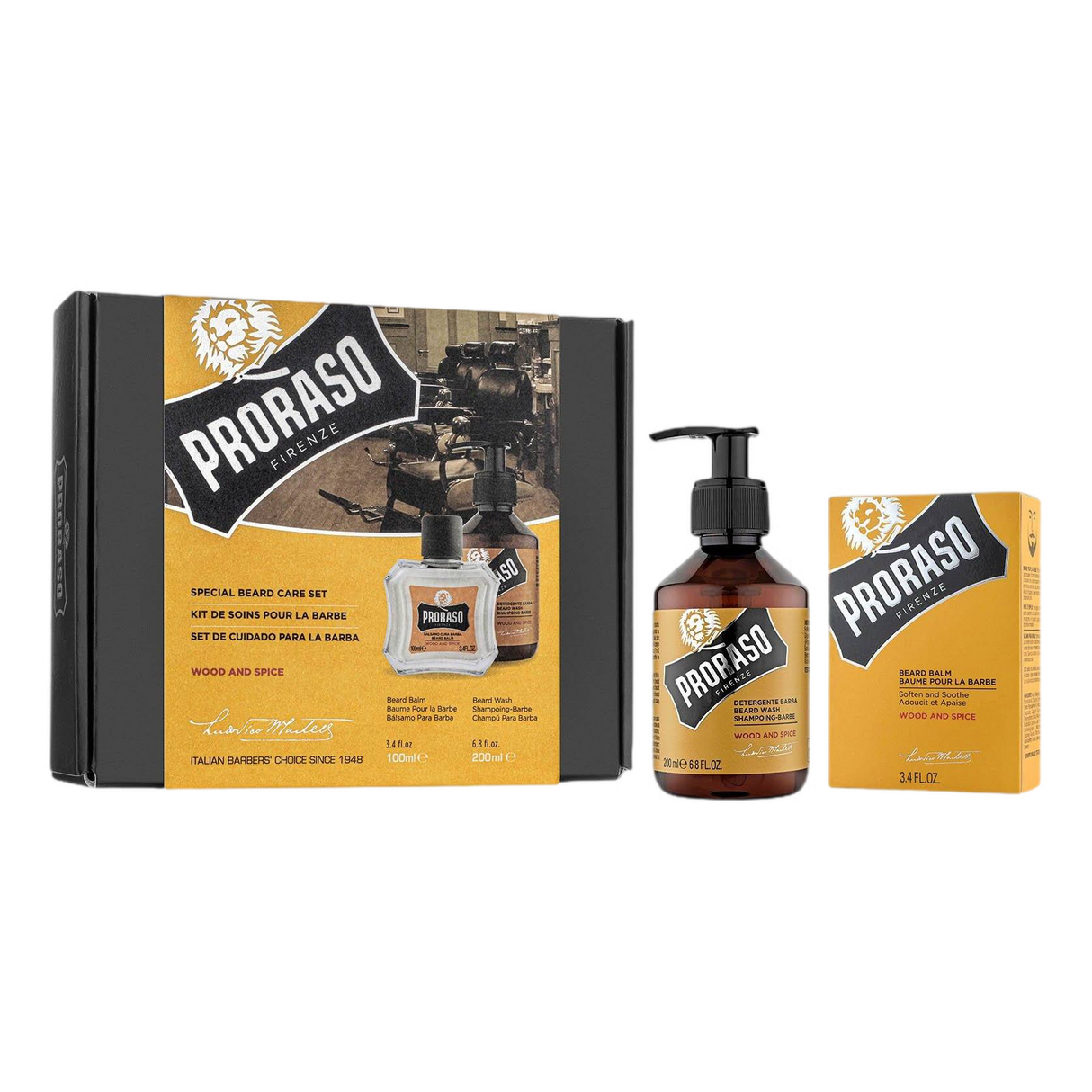 Proraso Duo Pack sjampo og skjegglotion Tre og krydder