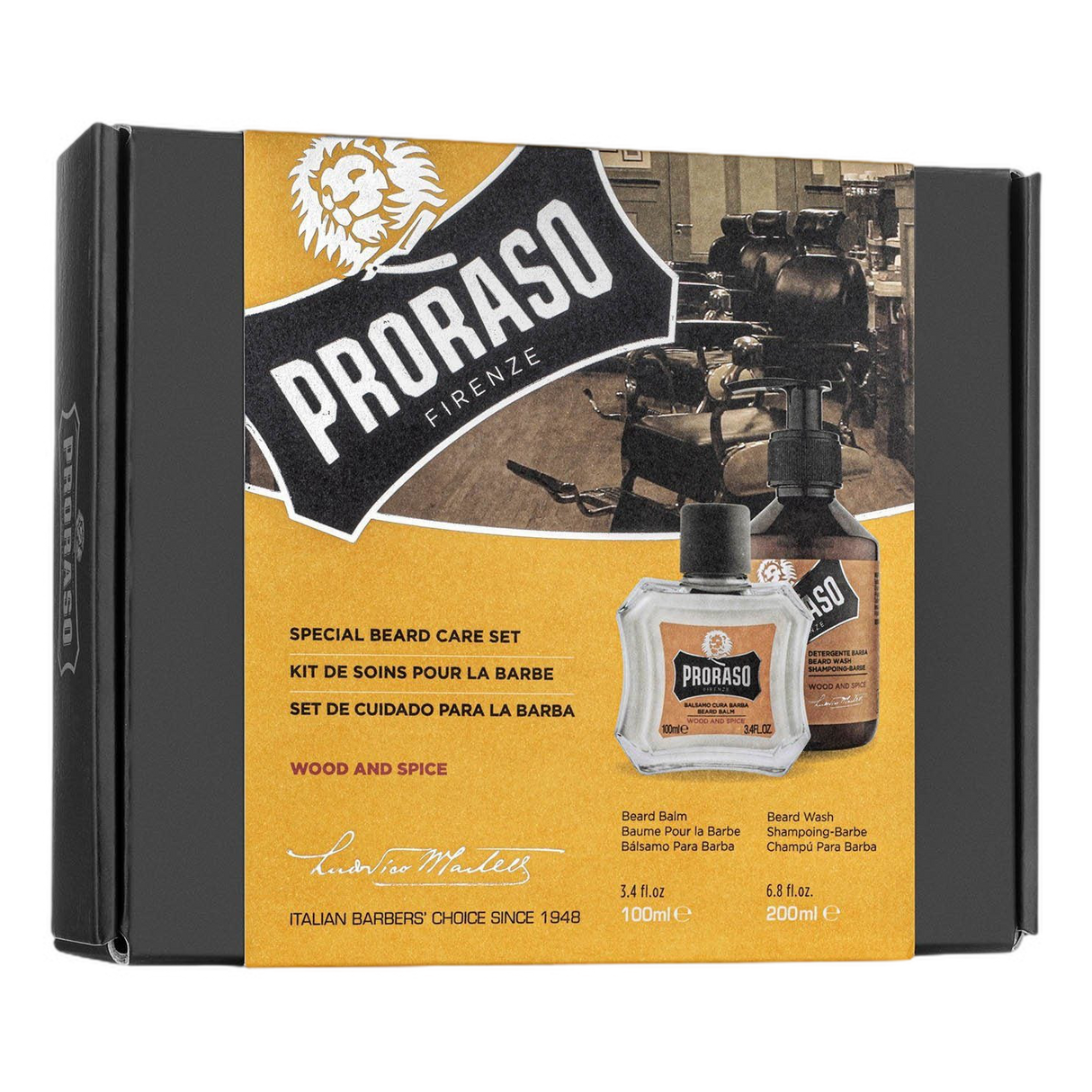 Proraso Duo Pack sjampo og skjegglotion Tre og krydder