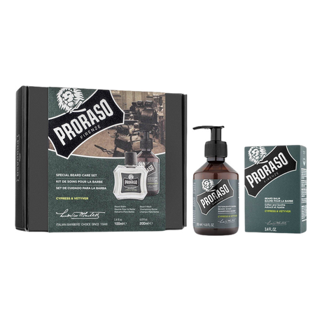 Proraso Duo Pack sjampo og skjegglotion Sypress og vetiver