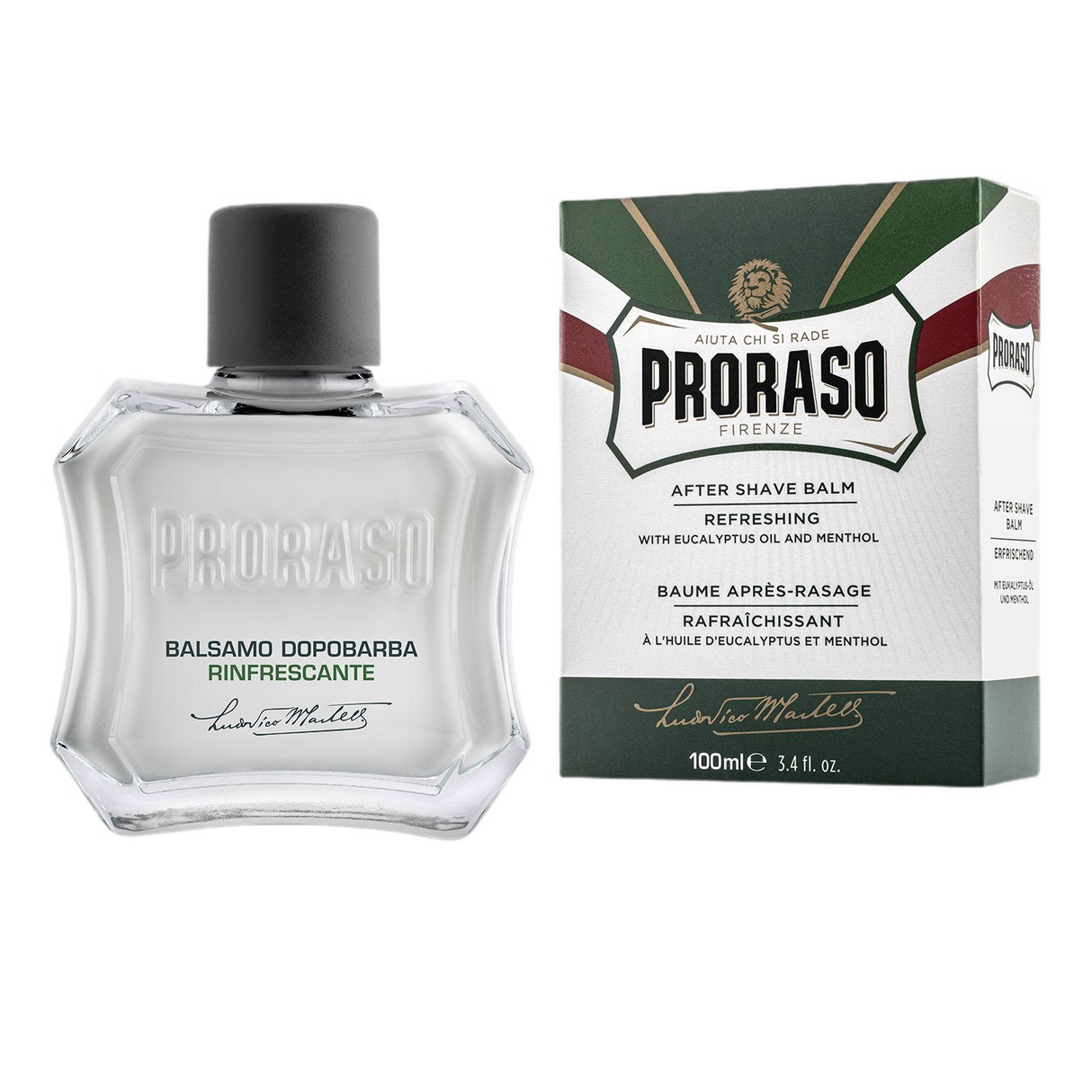 Proraso Liquid After Shave Balm - Eukalyptus og mentol