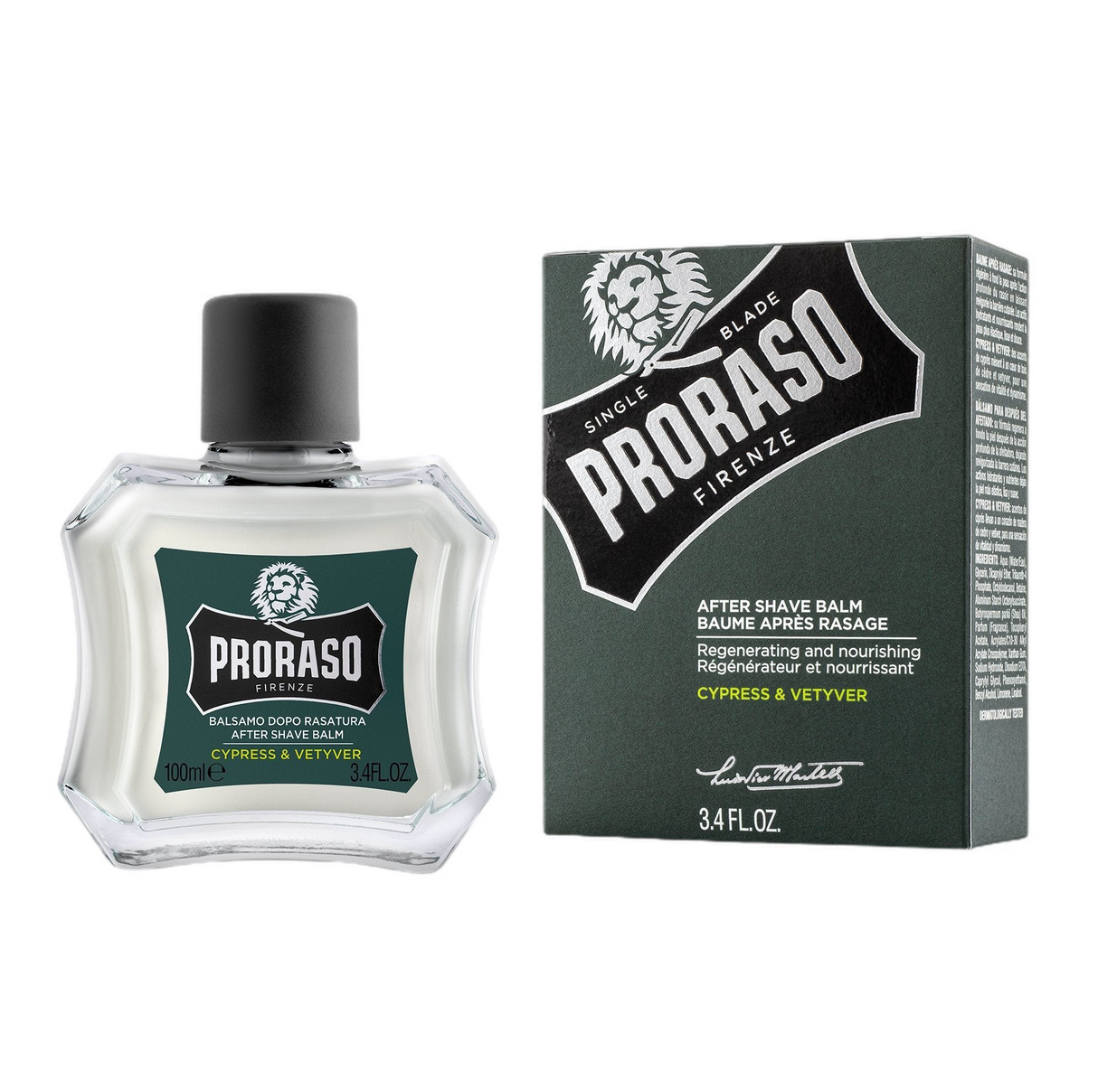 Proraso Single Blade Aftershave balm - Sypress og vetiver