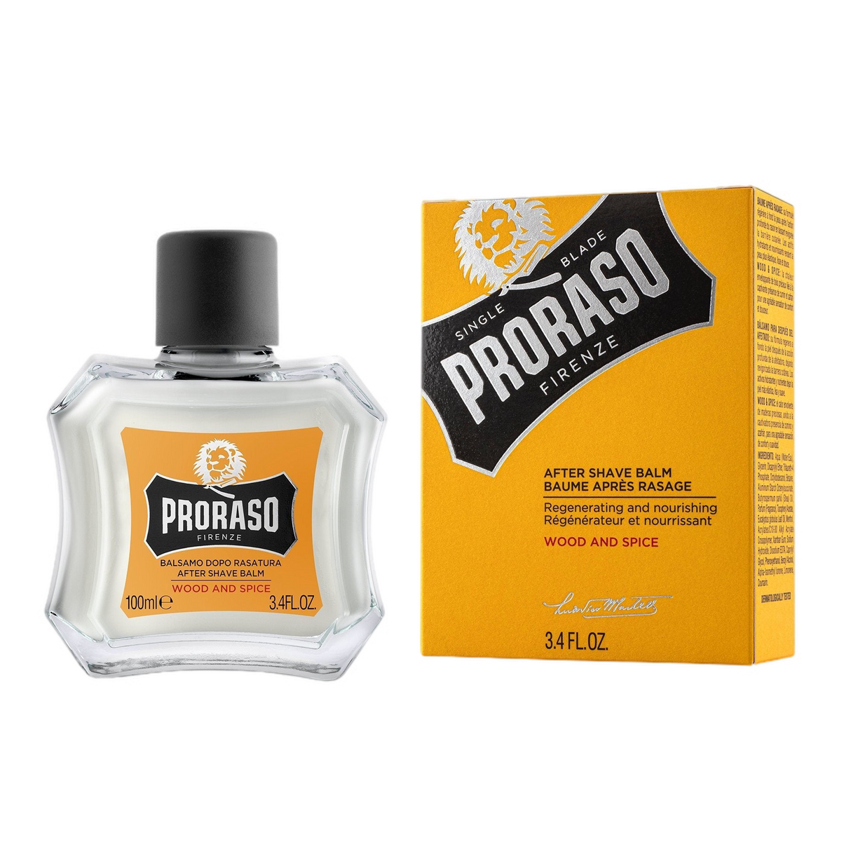 Proraso Single Blade Aftershave balm - Tre og krydder