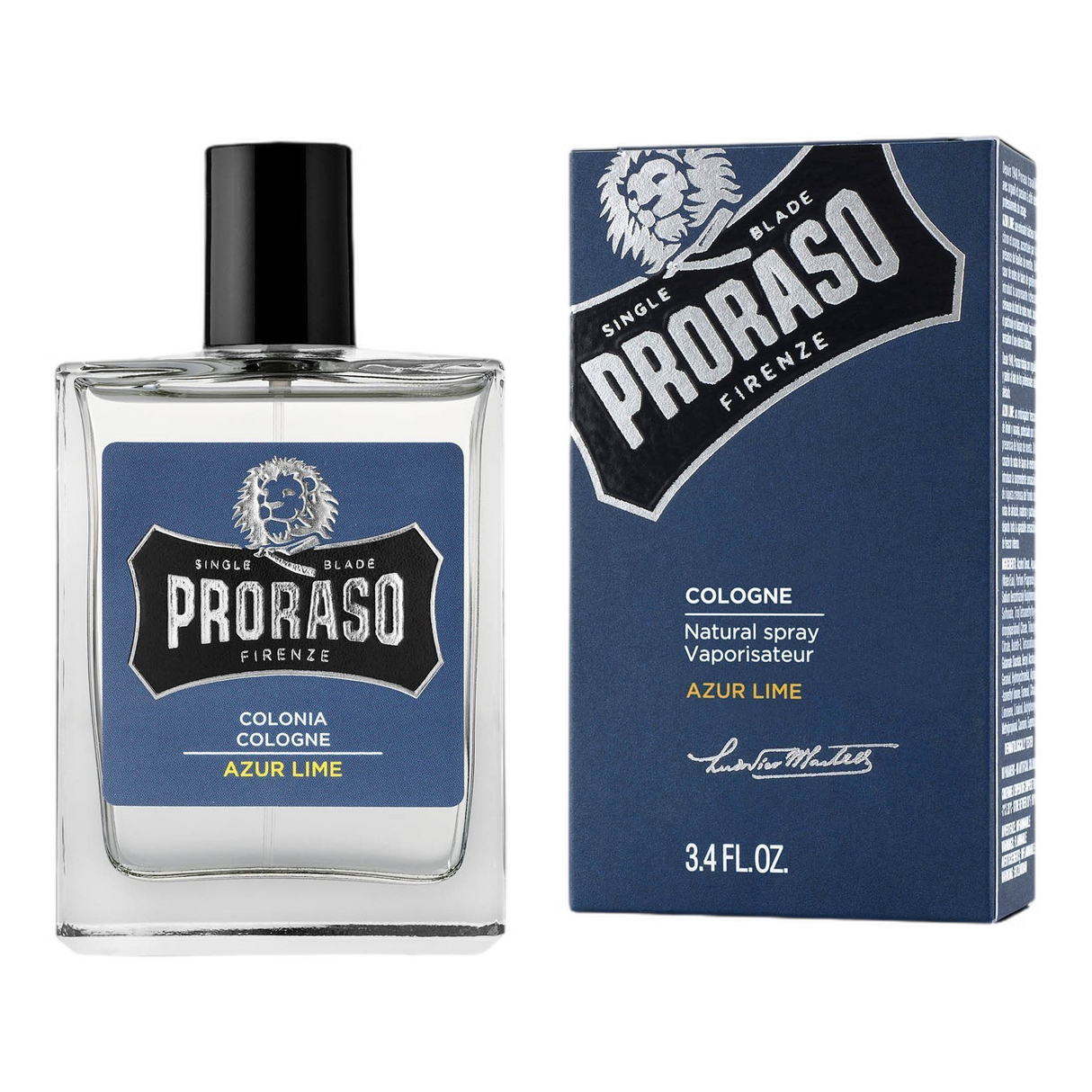 Proraso Single Blade Eau de Cologne - Lime og mynte