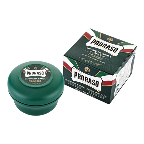 Proraso barbersåpe i skål - Eukalyptus og mentol