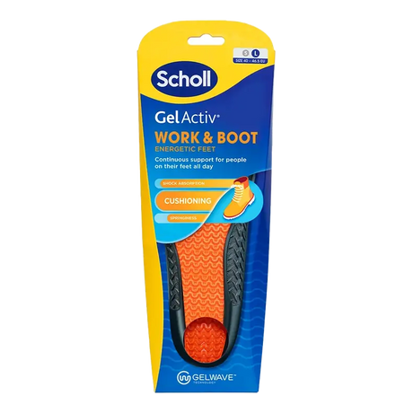 Scholl GelActiv Work & Boot innleggssåler L (40-46.5) 