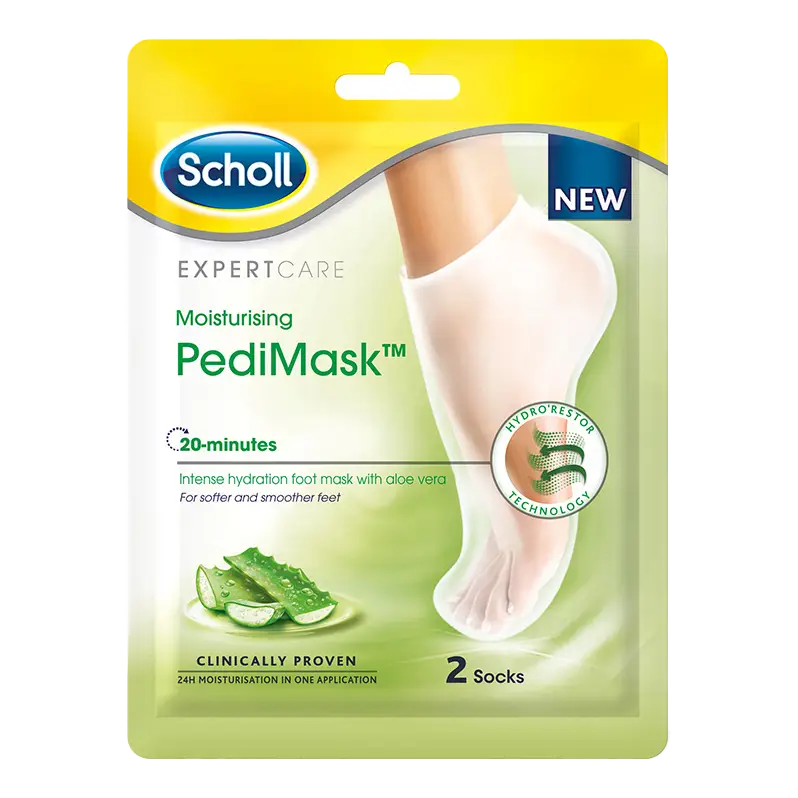 Scholl PediMask Aloe Vera fotmaske sokker 