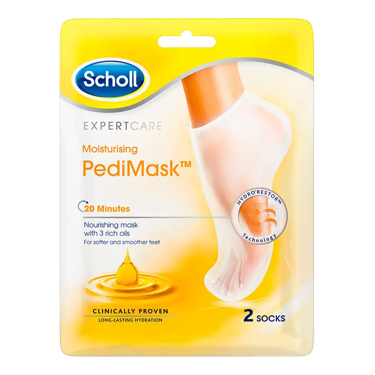 Scholl Pedimask Triple Oil fotmaske sokker 1 par 