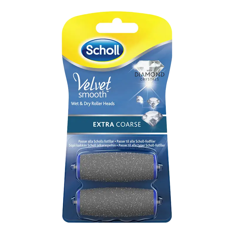 Scholl Velvet Smooth rullehode refill extra grov 2 stk 