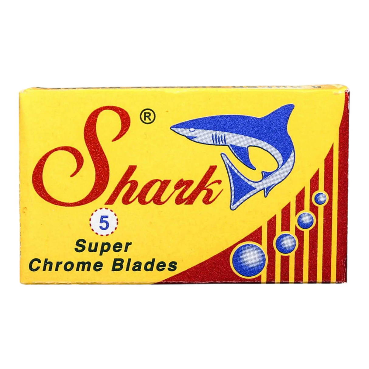 Shark Super Chrome tradisjonelle barberblader - 5-pakning