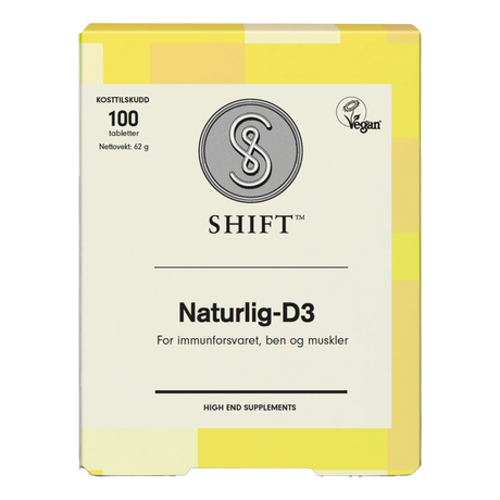 Shift Naturlig D3 80µg 100 Tabletter 