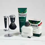 Startsett til tradisjonell barbering - Rytmo - 3 deler Sort Pure Badger Black Fibre