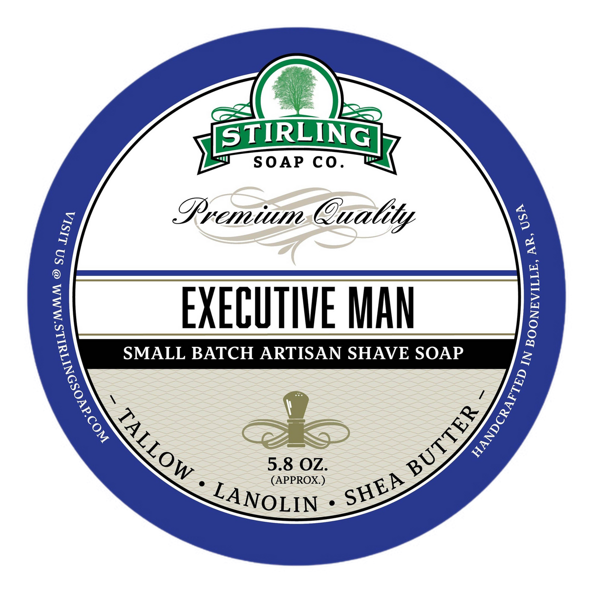 Stirling Soap Co. barbersåpe i skål Executive Man