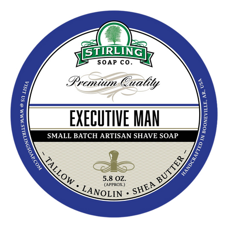 Stirling Soap Co. barbersåpe i skål Executive Man