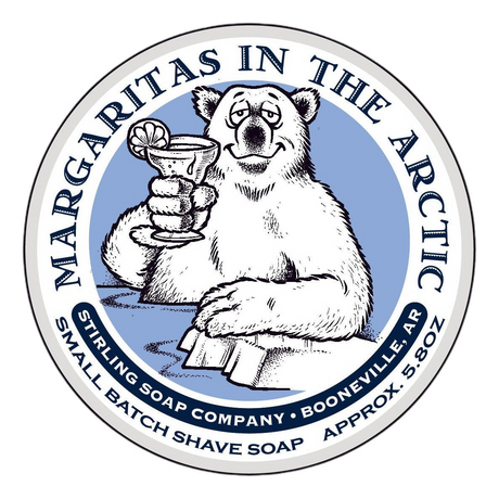 Stirling Soap Co. barbersåpe i skål Margaritas in the Arctic