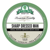 Stirling Soap Co. barbersåpe i skål Sharp Dressed Man