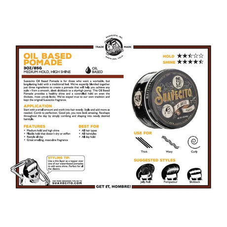 Suavecito Pomade Oil Based 