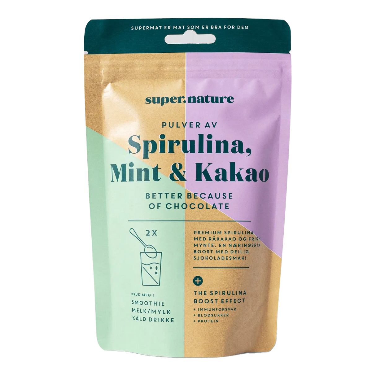 Supernature Spirulina Mint & Kakao 