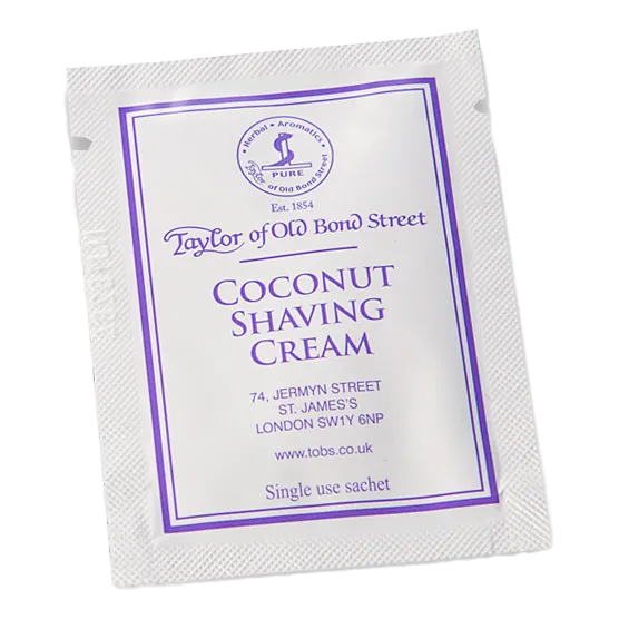 Taylor of Old Bond Street barberkrem vareprøve Coconut 