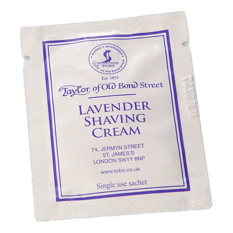 Taylor of Old Bond Street barberkrem vareprøve Lavendel 