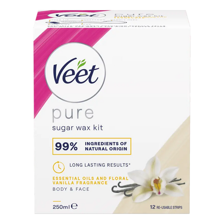 Veet Pure Sugar Wax Kit kropp & ansikt 