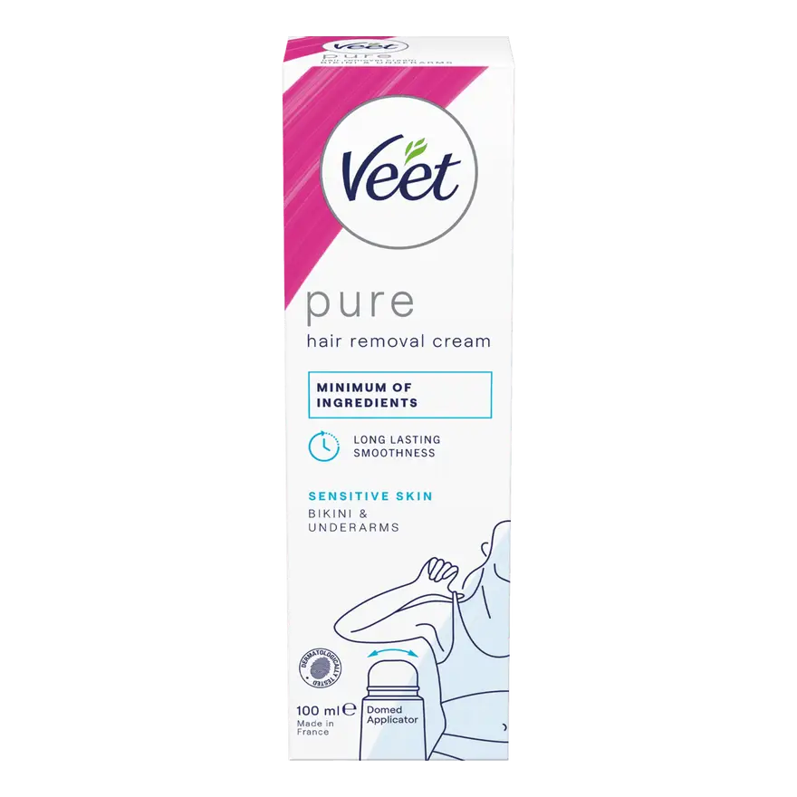 Veet Pure hårfjerningskrem bikini & armhuler sensitiv hud 