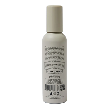 Blind Barber Watermint Gin Daily Face Cleanser 