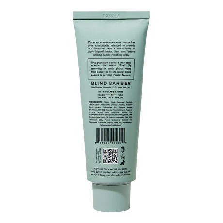 Blind Barber Lemongrass Tea Daily Hand Moisturizer 