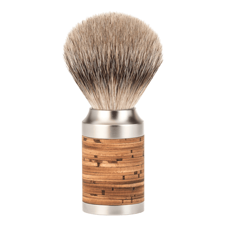 Mühle ROCCA Silvertip Badger barberkost i rustfritt stål Bjørkenever