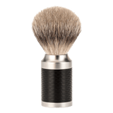 Mühle ROCCA Silvertip Badger barberkost i rustfritt stål Sort