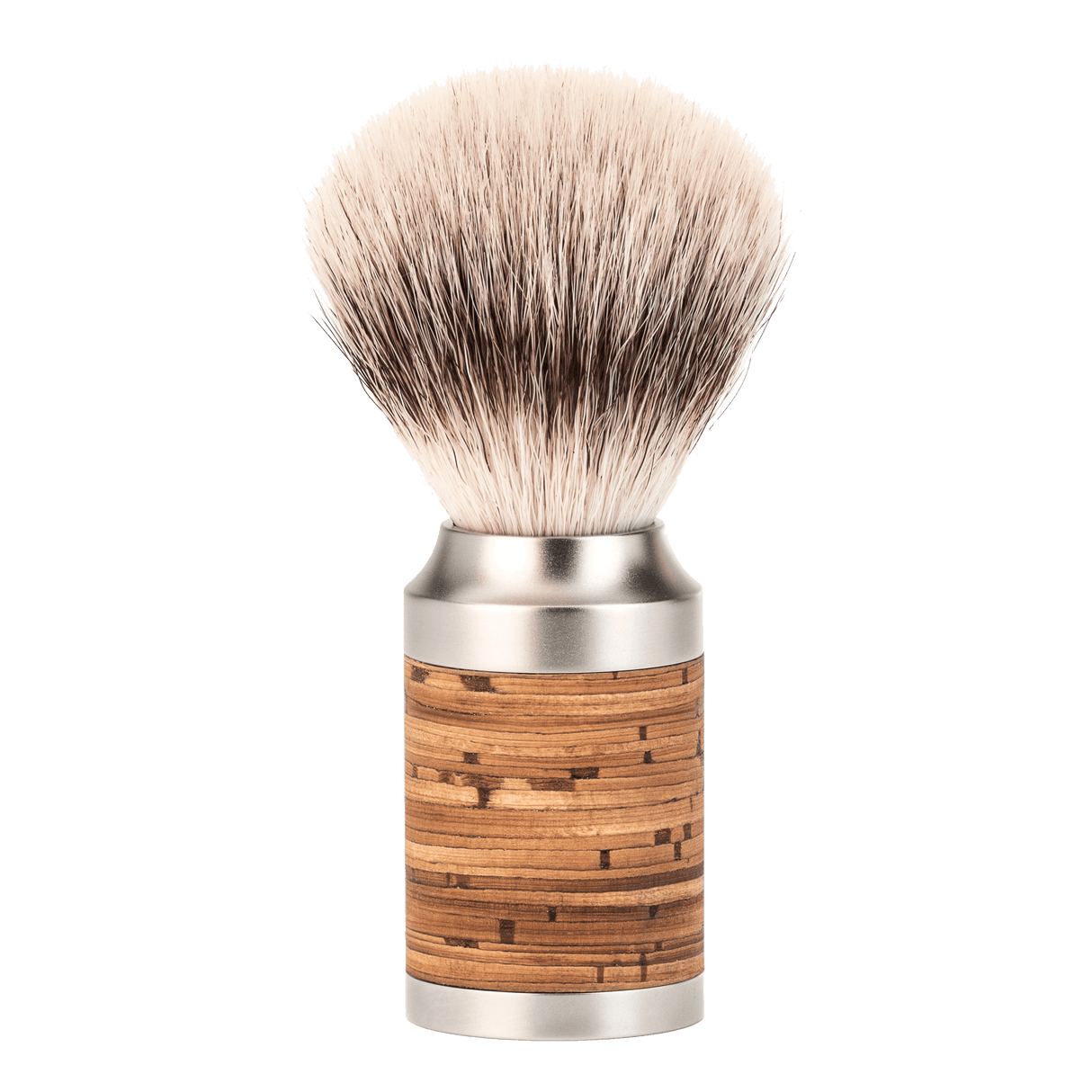 Mühle Rocca Silvertip Fibre barberkost i rustfritt stål Bjørkenever