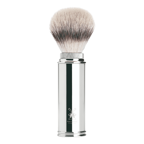 Mühle Silvertip Fibre reisebarberkost forkrommet messing