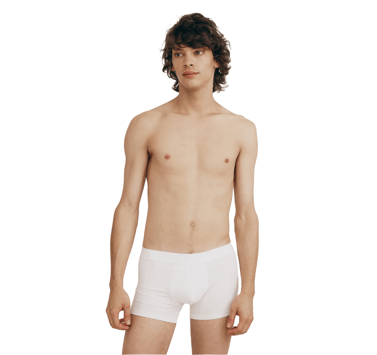 Organic Basics Cotton Stretch boxershorts 3-pakning Hvit / Grå / Sort S