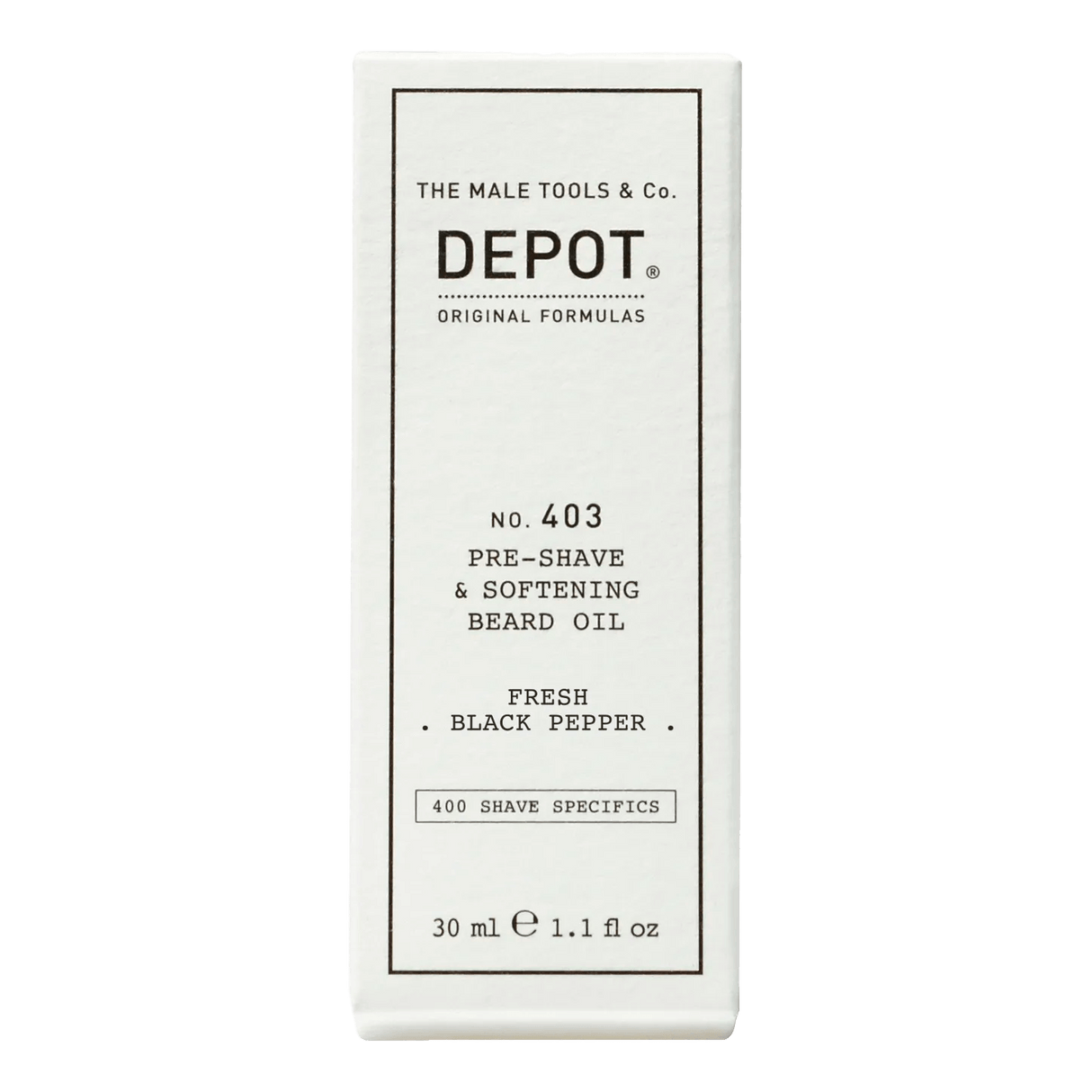 Depot No. 403 Pre-Shave & Softening Beard Oil Fresh Black Pepper